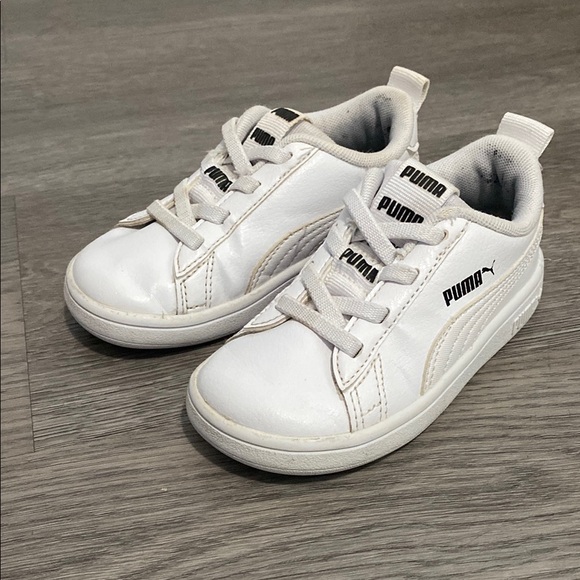 Puma White Toddler Sneakers Classic Tennis Style Size 7 - Picture 1 of 9